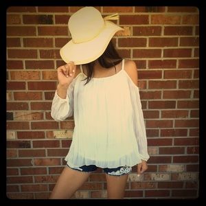 Boho off the shoulder top size small